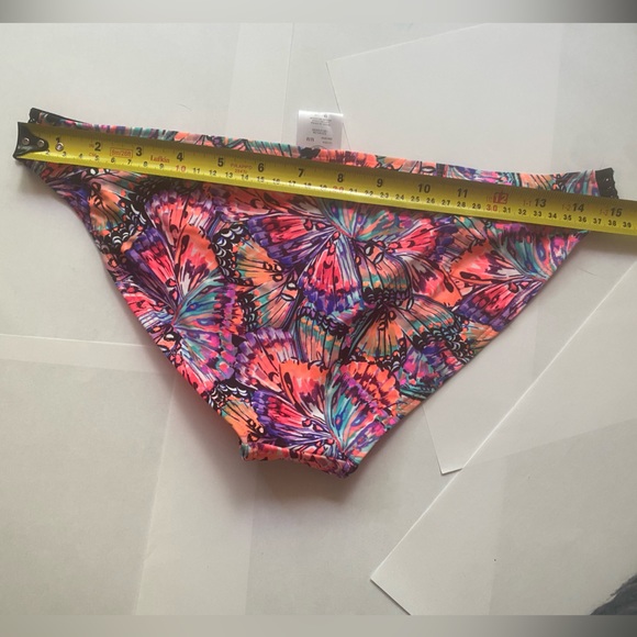 2 pcs NWT Body Glove Fly Ivy Strappy Top + Lace Hipster Bottom Butterfly Print - Picture 11 of 16